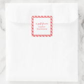 Bright Gingham Gepersonaliseerde Gift Stickers (Tas)