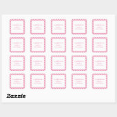 Bright Gingham Gepersonaliseerde Gift Stickers (Vel)