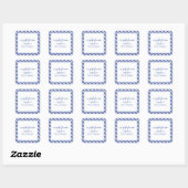 Bright Gingham Gepersonaliseerde Gift Stickers (Vel)