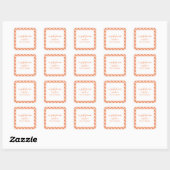 Bright Gingham Gepersonaliseerde Gift Stickers (Vel)