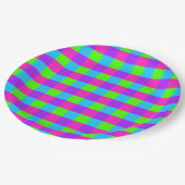 Bright Gingham Paper Borden - stijl 1 Papieren Bordje (Gekanteld)