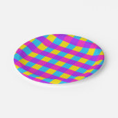 Bright Gingham Party Borden - stijl 2 Papieren Bordje (Gekanteld)
