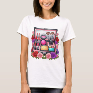 Bright Glam Make-up Box – Kleurrijk Beauty T-shirt