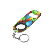 Bright Glas in lood Mosaic Mini Flessenopener (Achterkant Gekanteld)