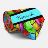 Bright Glas in lood Mosaic Stropdas (Opgerold)