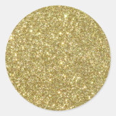 Bright Glitter Sparkles Ronde Sticker (Voorkant)