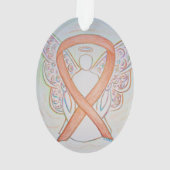 Bright Gold Awareness Ribbon Angel Ornament (achterkant)