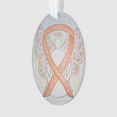 Bright Gold Awareness Ribbon Angel Ornament (voorkant)