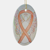 Bright Gold Awareness Ribbon Angel Ornament (Rechts)