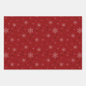 Bright Gold Bells en rode sneeuwvlokken Kerstmis Inpakpapier Vel (Voorkant 2)