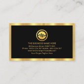 Bright Gold Stock Graph Lijst Visitekaartje (Achterkant)