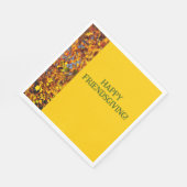 Bright Gold verlaat Thanksgiving Friendsgiving Servet (Hoek)