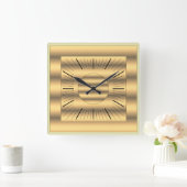 bright gold vierkante klok (Huis)