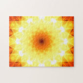 Bright Golden Zonsondergangen Mandala Legpuzzel (Horizontaal)
