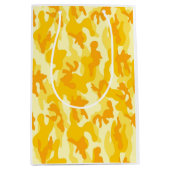 Bright gouden gele Camo Multipurpose Gift Bag Medium Cadeauzakje (Voorkant)