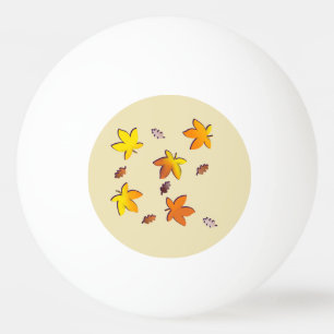 Bright gouden herfst bladeren pingpongbal