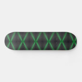 Bright Green and Black Hi Tech Pattern Persoonlijk Skateboard (Horizontaal)