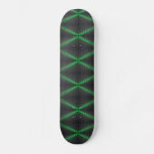 Bright Green and Black Hi Tech Pattern Persoonlijk Skateboard (Voorkant)