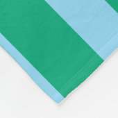 Bright Green and Blue Stripes | Ciao Bella Fleece Deken (Hoek)