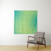 Bright green and turquoise pop art retro backgroun wandkleed (In situ)