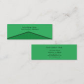 Bright Green Center Point Mini Visitekaartje (Voorkant / Achterkant)