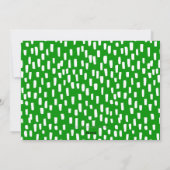 Bright Green Dashing Photo Lijst Holiday Kaart (Achterkant)