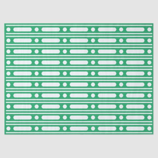 Bright Green Dot Border Decoupage Paper Tissuepapier (Voorkant)