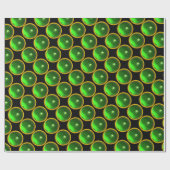 BRIGHT GREEN EMERALD GEM STONES CADEAUPAPIER (Vlak)