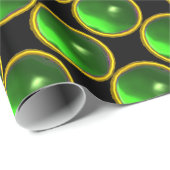 BRIGHT GREEN EMERALD GEM STONES CADEAUPAPIER (Rol Hoek)