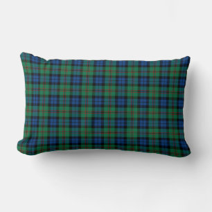 Bright Green en Blue Dundas Clan Scottish Pset Kussen