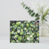 Bright Green Fresh Brussels Sprouts Briefkaart (Staand voorkant)