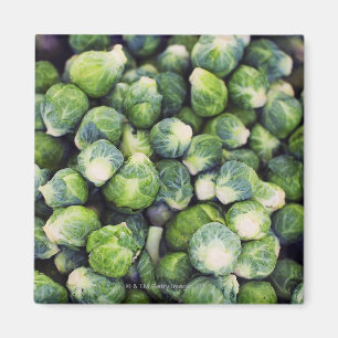 Bright Green Fresh Brussels Sprouts Magneet