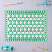 Bright Green Geometric Bone Inlay Decoupage Paper Tissuepapier (Craft)