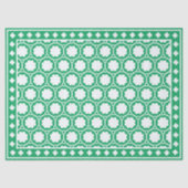 Bright Green Geometric Bone Inlay Decoupage Paper Tissuepapier (Voorkant)
