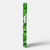 Bright Green iPhone Case with Vein Pattern (Achterkant / Rechts)