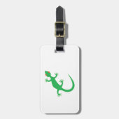 Bright Green Lizard Bagagelabel (Voorkant verticaal)