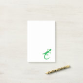 Bright Green Lizard Post-it® Notes (Op bureau)