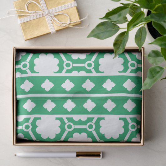 Bright Green Modern Bone Inlay Decoupage Paper Tissuepapier (Geschenk)