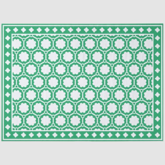 Bright Green Modern Bone Inlay Decoupage Paper Tissuepapier (Voorkant)