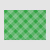 Bright Green Plaid Checked Pattern Tissuepapier (Voorkant)