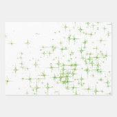 Bright Green Star Twinkle Inpakpapier Vel (Voorkant)