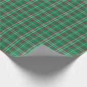 Bright Green Vintage-kerstcadeau Cadeaupapier (Hoek)