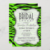 Bright Green Zebra Animal Print Kaart (Voorkant / Achterkant)