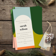 Bright Groovy Retro Arch Abstract elke dag