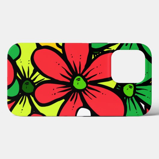 Bright Grouping van zomerbloemen Case-Mate iPhone Case (Achterkant (horizontaal))