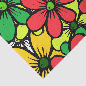  Bright Grouping van zomerbloemen Tissuepapier (Detail)