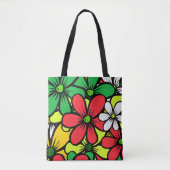  Bright Grouping van zomerbloemen Tote Bag (Voorkant)