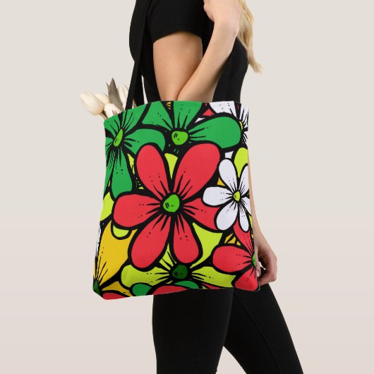  Bright Grouping van zomerbloemen Tote Bag (Dichtbij)