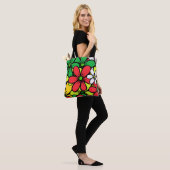  Bright Grouping van zomerbloemen Tote Bag (Op model)