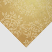 Bright gulden blad en wijnstokpatroon tissuepapier (Detail)